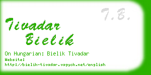 tivadar bielik business card